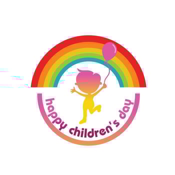 Happy children day background, children's day poster with happy kids Template for advertising brochure your text ,Vector Illustration vector