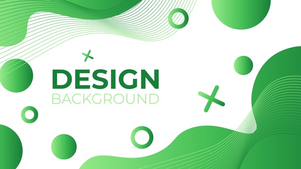 Colorful template banner with gradient color. Design with liquid form. vector