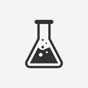 Chemistry flask icon. science technology. symbol medicine. vector illustration.