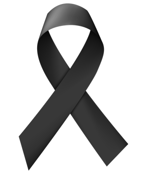 Black awareness ribbon png