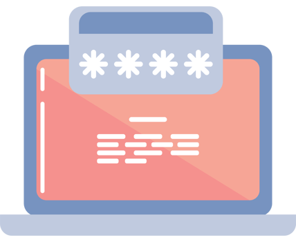 laptop with password access png