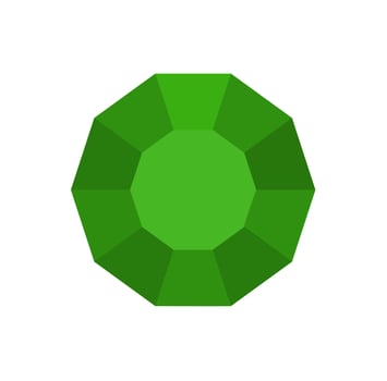 Green diamond vector. Green diamond icon. vector