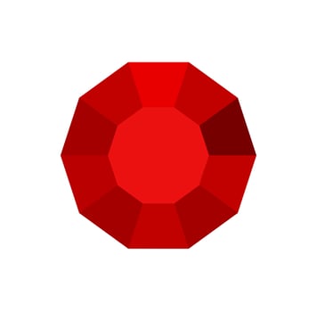 Red diamond vector. Red diamond icon. vector
