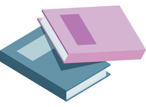 two text books library png
