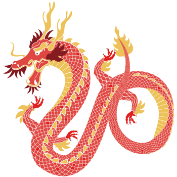 pink asian dragon beast png