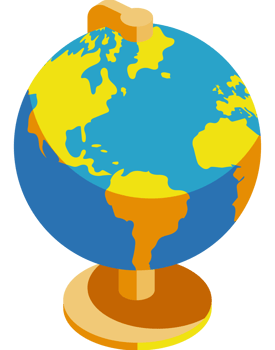 world earth map supply isometric png