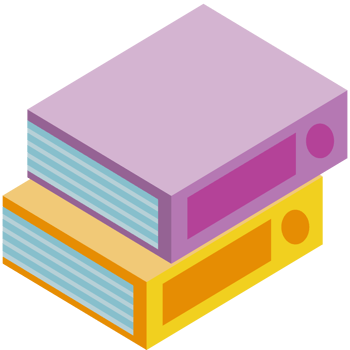 pile text books isometric png