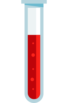 tube test with blood png