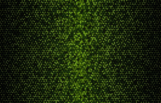 Scatter Background Pattern with Green Triangles vector