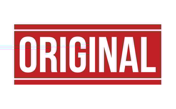Original Rubber Stamp. Original Rubber Grunge Stamp Seal Vector Illustration - Vector