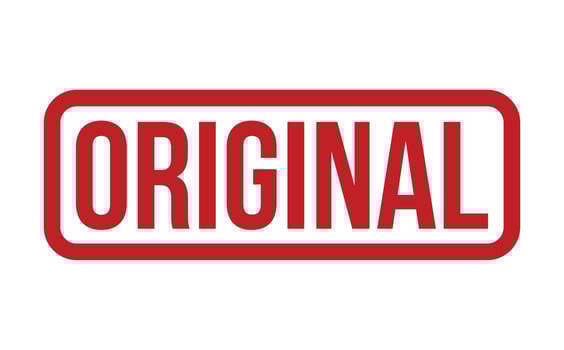 Original Rubber Stamp. Original Rubber Grunge Stamp Seal Vector Illustration - Vector
