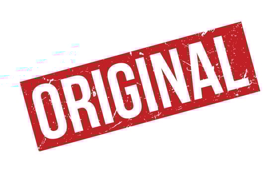 Original Rubber Stamp. Original Rubber Grunge Stamp Seal Vector Illustration - Vector