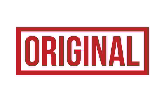 Original Rubber Stamp. Original Rubber Grunge Stamp Seal Vector Illustration - Vector