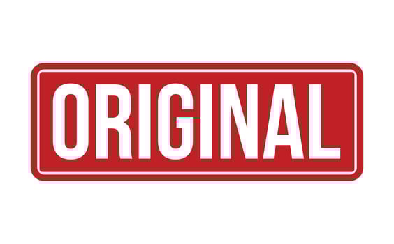 Original Rubber Stamp. Original Rubber Grunge Stamp Seal Vector Illustration - Vector