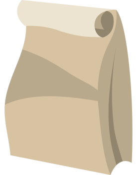 paper bag reusable container png