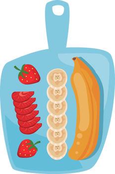fresh fruit in kitchenboard png
