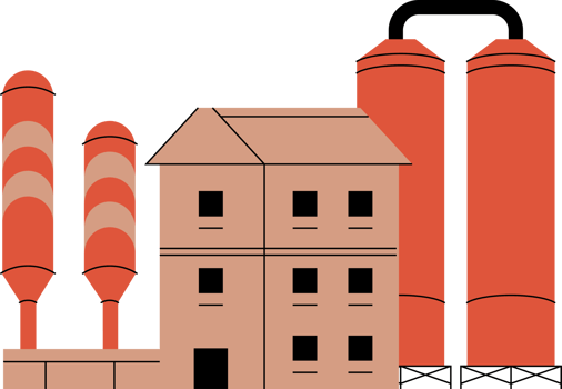 industry plant with tanks png