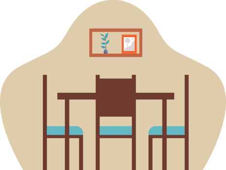 dining room flat interiors png