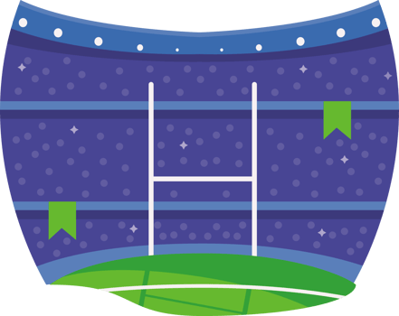 american football arc stadium png