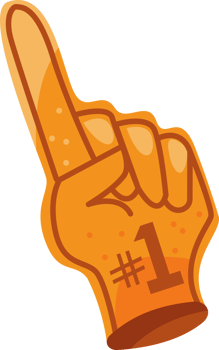 number one sport glove png