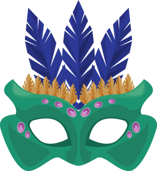 green mardi gras mask png