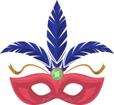 mardi gras red mask png