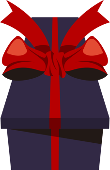 valentines gift with bow png