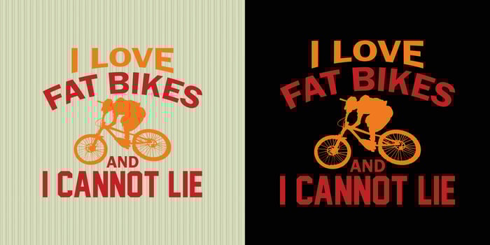 Bicycle Vector Art T-shirt Design.