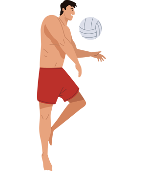 young boy volleyball player png