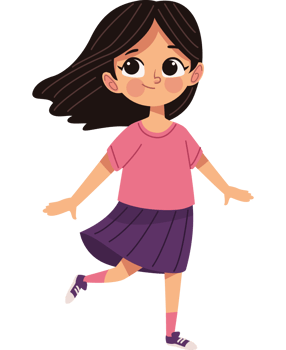 cute little girl standing png