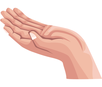 hand human receiving pose png