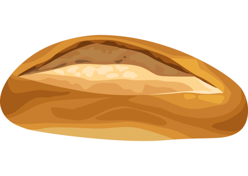 fresh classic bread food png