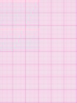 pink color graph paper over white background vector