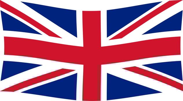 warped union jack vector