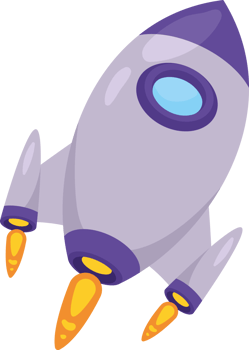 rocket flying space outer png