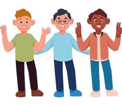 three young men png
