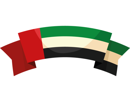 UAE flag in frame png
