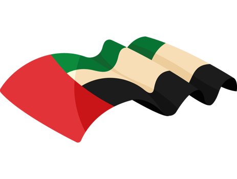 UAE flag waving png