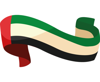 UAE flag waving png