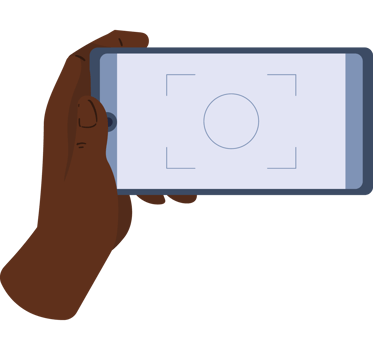 afro hand with smartphone png