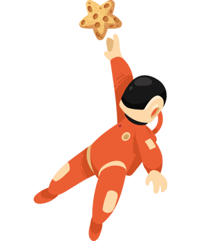 astronaut with star png