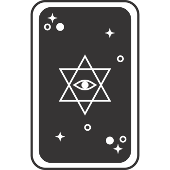 esoteric card with star png
