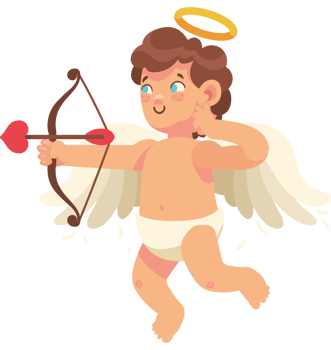 cupid angel with bow png