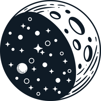moon surreal astrology style png