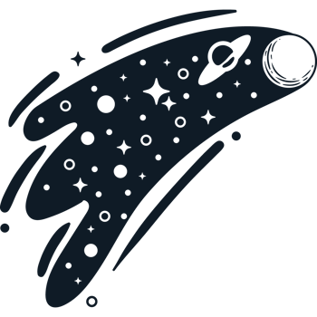 space surreal astrology style png