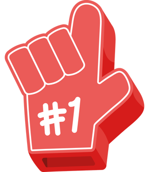 number one sport glove png