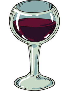 wine in classic cup drink png