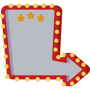 cinema theater billboard light png