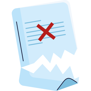 paper document torn error png