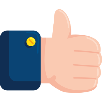 hand like thumb up png